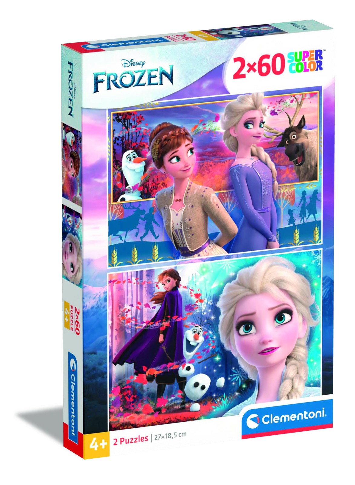 Puzzle Disney Frozen 2 2x60 pièces jeu éducatif enfant 4 ans