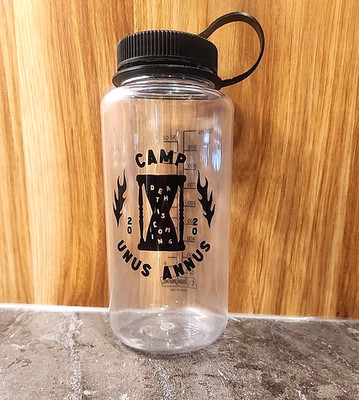 Camp Unus Annus Water Bottle Death is Coming 2020 -- Very limited number made