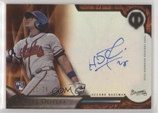 2016 Topps Tribute Tribute Auto Orange 21/25 Hector Olivera #TA-HOL Auto 0p10