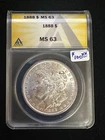 1888 MORGAN DOLLAR ANACS MS 63 564