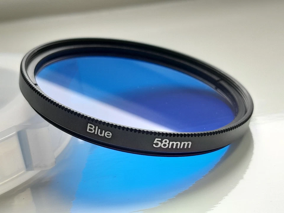 58mm Full Colour Blue Filter For Ø58mm Lens such as Canon 18-55mm or 75-300mm - Image 2 of 4