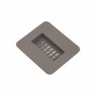 Salice 32 Quart Replacement Trash Waste Pull Out Bin Lid Filter Gray QPCOLAMF