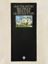 The Astors Beechwood Travel Brochure Newport Mansions Gilded Age Rhode Island