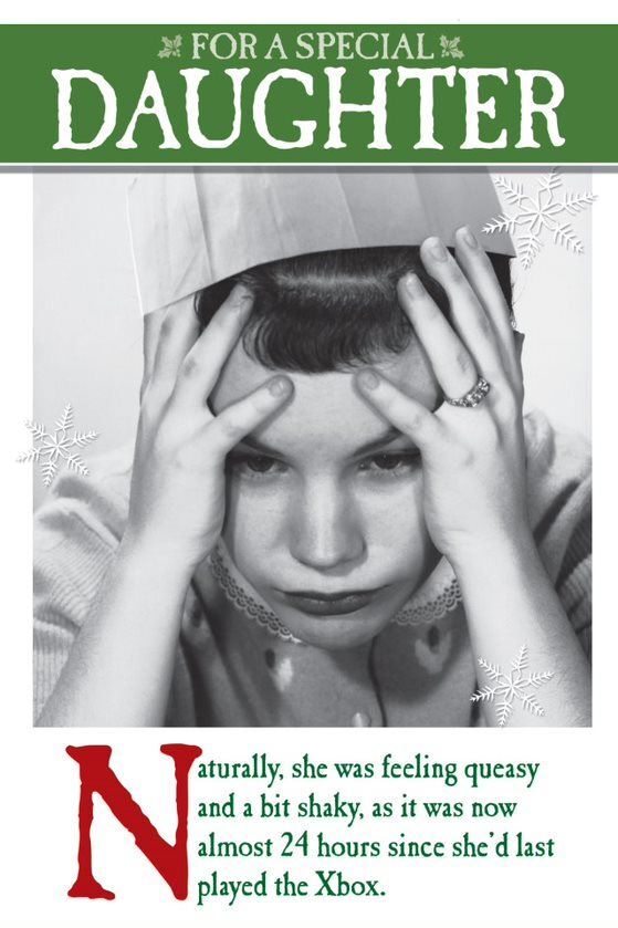 Emotional Rescue Daughter Christmas Card, Funny Christmas Cards