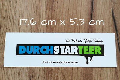 DURCHSTARTEER Sticker Aufkleber NEU Sport Kleidung