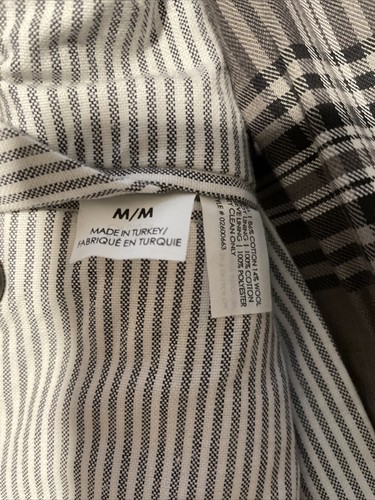 Pre-owned Club Monaco Mens Grey Plaid Blazer Jacket Size M - Picture 7 of 7