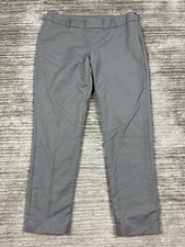 Willi Smith Pants Womens 6 Gray Cotton Blend Side Zip Casual Career