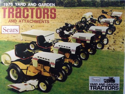 Sears Craftsman 1976 Garden Tractor SS ST 10 12 16 SS18 Sales Brochure  Catalog