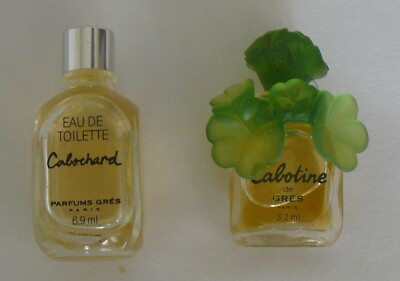 2 Miniatures Parfum ''Cabochard et Cabotine de Grès''