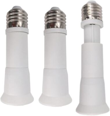 2x E27 Bis E27 Light Socket Extender Adapter Verlängerung Lampenfassung Socket