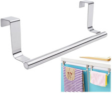 Bathroom Kitchen Cabinet Hand Towel Rack Over Door Towel Bar Hanging Holder