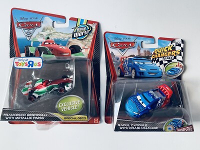 Disney Pixar Cars (LOT OF 2) Francesco Bernoulli & Quick Changers