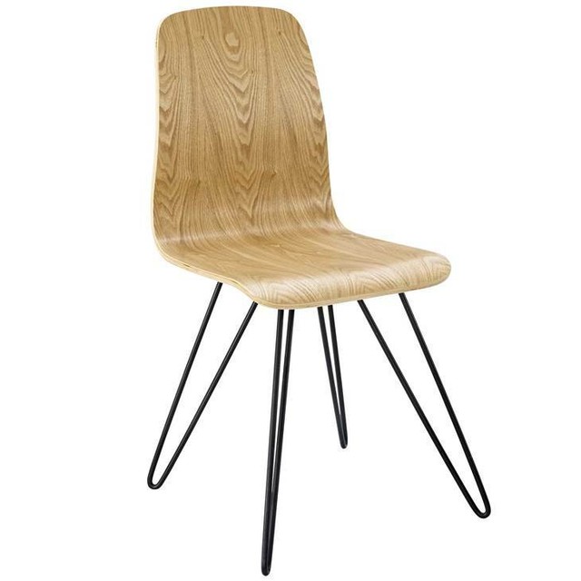 Mid Century Modern Dining Chair with Natural Plywood Seat ...