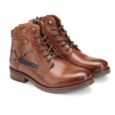 (NWT) RESERVED FOOTWEAR Lace-Up brown leather boots | Mens 13 | eBay