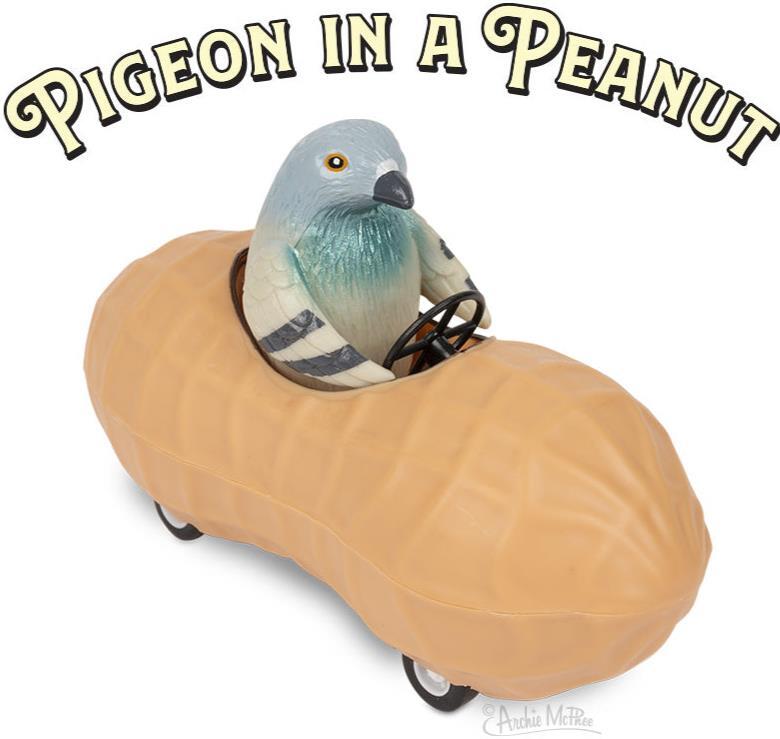 Pigeon in a Peanut - Cute Pullback Racing Car Child Toy - Archie