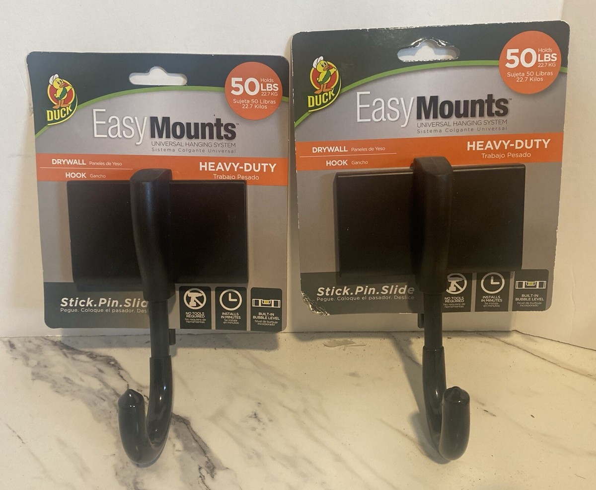 DUCK EasyMounts DRYWALL HOOK Heavy Duty Holds 50 Lb NO Set Of HOOKS