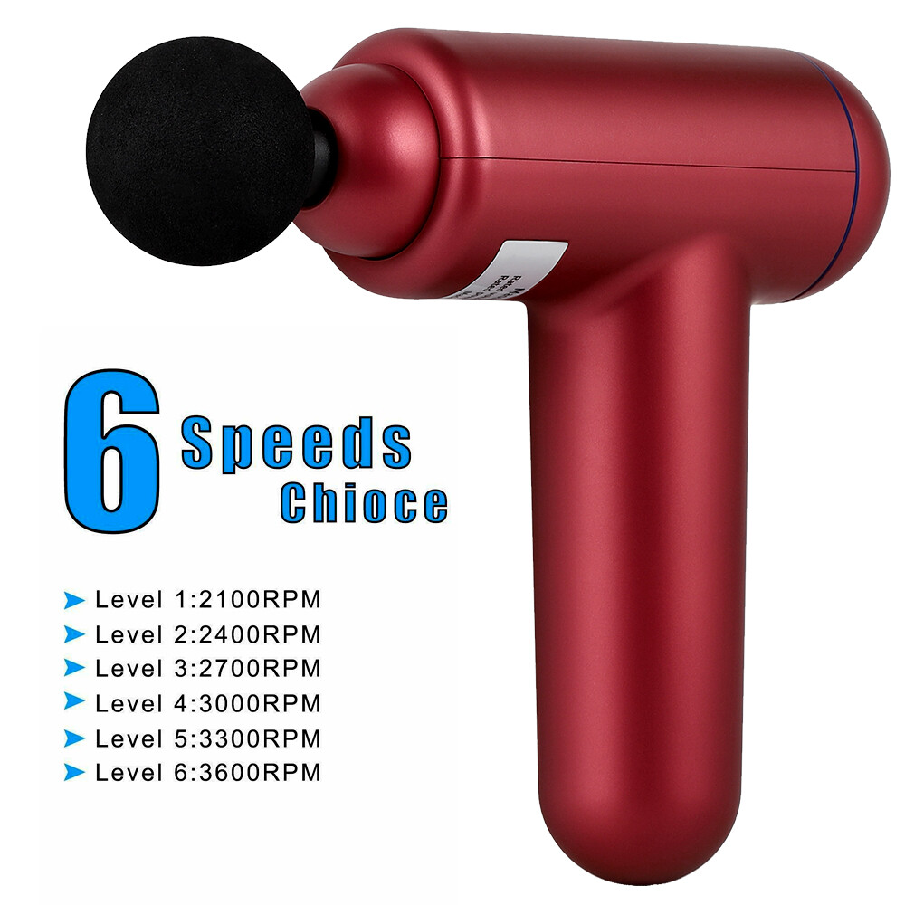 Deep Tissue Massage Gun for Muscle Pain Relief - 6 Speed Electric Massager  