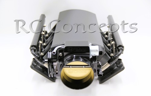 92MM ALUMINUM LOW PROFILE LS1 LS2 LS6 INTAKE MANIFOLD 5.3 6.0 5.7 THROTTLE BODY - Foto 2 di 16