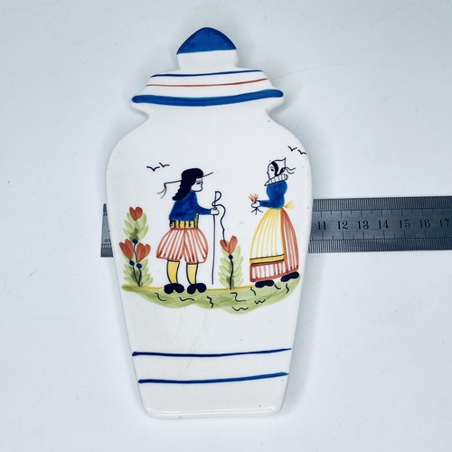 Boston Warehouse Henriot Quimper Painted Reproduction Design Trivet Spoon Rest - Picture 8 of 10