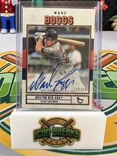 2022 Topps Brooklyn Collection Wade Boggs Base Auto On Card 49/99 Red Sox
