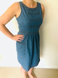 weird fish denim dress