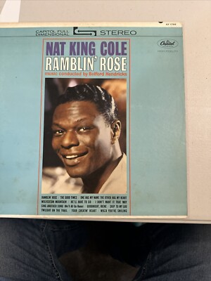 Nat King Cole    Ramblin' Rose - 1962 Vinyl LP - Capitol ST 1793