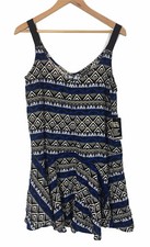 Express Women's Double V Pullover Dress with Full Skirt - Size Medium NWT