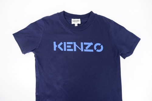 Kenzo Boys T Shirt Top Age 10 Yrs Navy Blue Logo Short Sleeve - Picture 2 of 5