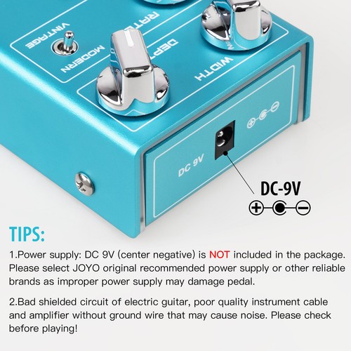 Pedal de guitarra JOYO Chorus múltiples efectos de coro moderno/de colección True Bypass - Imagen 5 de 8