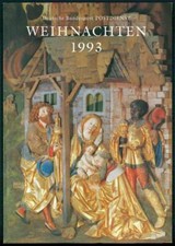 DEUTSCHE POST WEIHNACHTS-KARTE 1993 EXKLUSIV NUR F&Uuml;R KUNDEN !! ua44