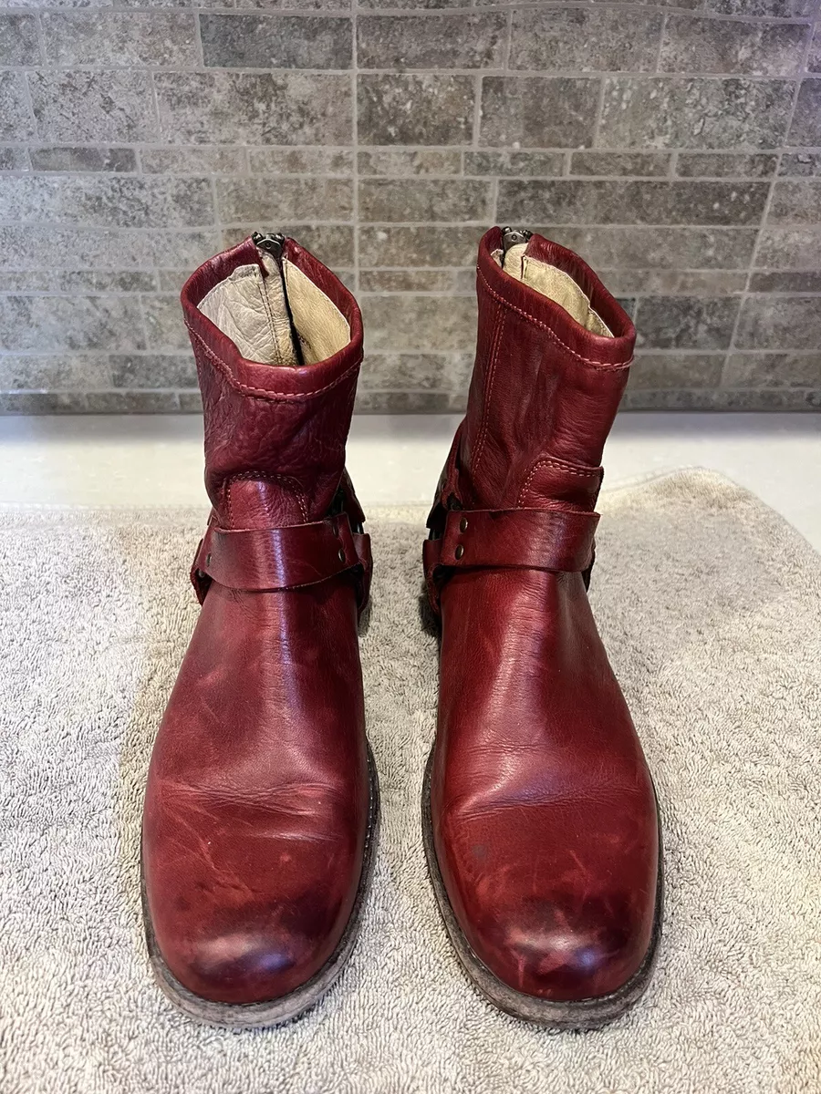 Ebay red boots shop