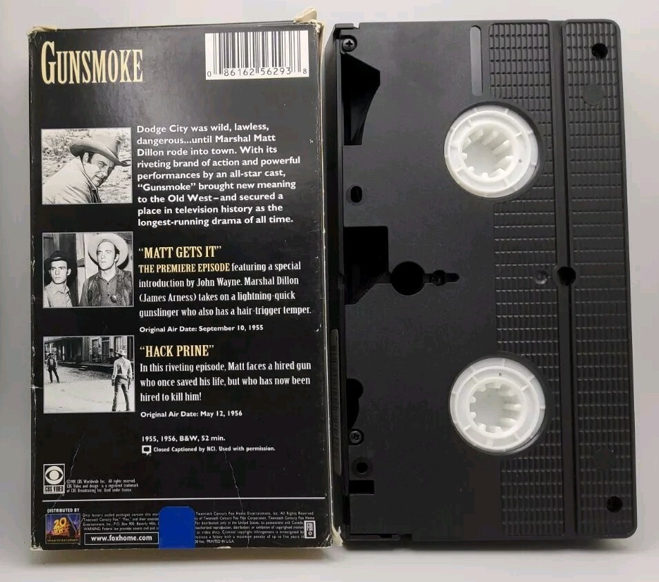 Gunsmoke VHS, Pre-owned, Very Good Condition, 1998 CBS/Fox | eBay