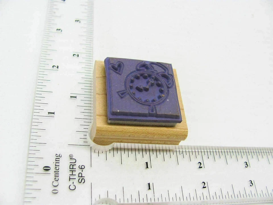 Alarm Clock Rubber Stamp - Stamp Set A493 - Image 4 of 4