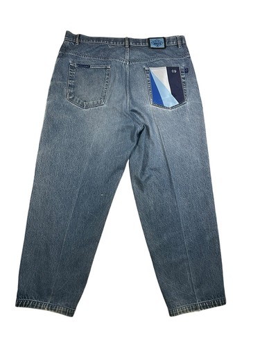 Heaven Or Hell Jeans Blue Baggy Hip Hop Y2k Skater Streetwear Vintage Size 44 - Picture 10 of 14