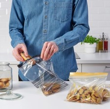 IKEA ISTAD 2.5L x20 Resealable Plastic Grip loc Sandwich Freezer Bags reusable