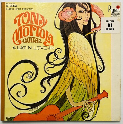 Tony Mottola - A Latin Love-In PROJECT 3 Vinyl LP w/ DJ Promo Sticker Cleaned