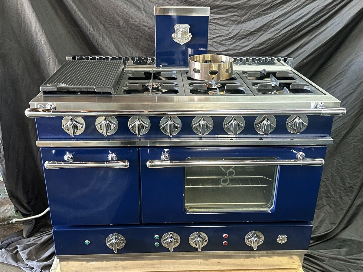 Delaubroc Custom French Range Like La Cornue, Blue 120cm 48” 8