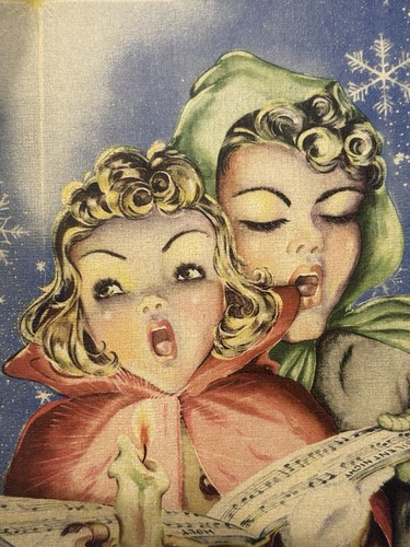 Antique Christmas Carols Song Book Colorful Jean Kuphal Cover Galvin Mfg Corp - Picture 4 of 21
