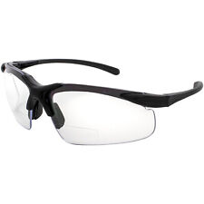 Apex Bifocal Safety Glasses 2.0 CLEAR Shatterproof Lenses Black Frame Z87.1