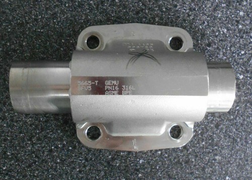 GEMU PN16 316L STAINLESS STEEL ASME BPE 5665 T SFV5 DIAPHRAGM VALVE BODY - Picture 1 of 8
