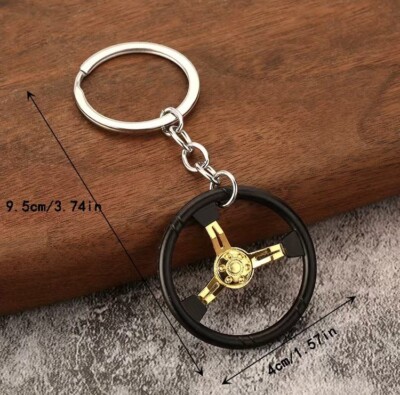 Racing Car Steering Wheel Keychain With Gift Box - Main Image
