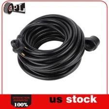 50 Ft 30 Amp RV Extension Cord TT-30 Power Supply Cable for Motorhome Camper