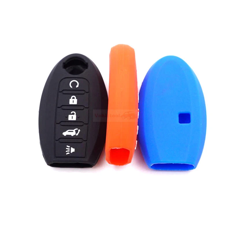 Fit Nissan Altima Sentra Rogue Murano 5 Button Smart Key Fob Silicone Case Cover - Image 4 of 4