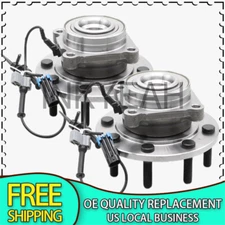 Pair 515099 Front Wheel Bearing Hub For 07-10 Chevy Silverado GMC Sierra 3500hd