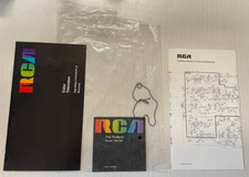 VGT RCA The Portland Vista Color TV Model GM-539 Instructions & Store Tag 1969