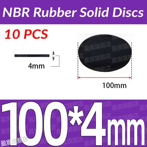 NBR Gummi Scheiben Schwarz Solide Runde Platte Dämpfende Dichtung Stärke 1 -10mm - Bild 151 von 266