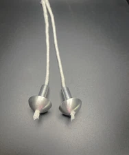 2 Aluminum Wine Bottle Oil Candle Wick Kits |  Oil Candle Bottle Wicks | AWH3-8"