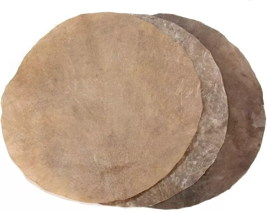 22 Inch Rawhide Buffalo Skin Drum Head Drum Bodhran Doumbek Natural Round New