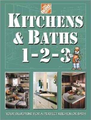 #ad Kitchens amp; Baths 1 2 3 Home Depot ... 1 2 3 Hardcover VERY GOOD $4.08