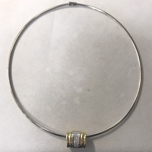 18K Yellow Gold Omega Chain Necklace 